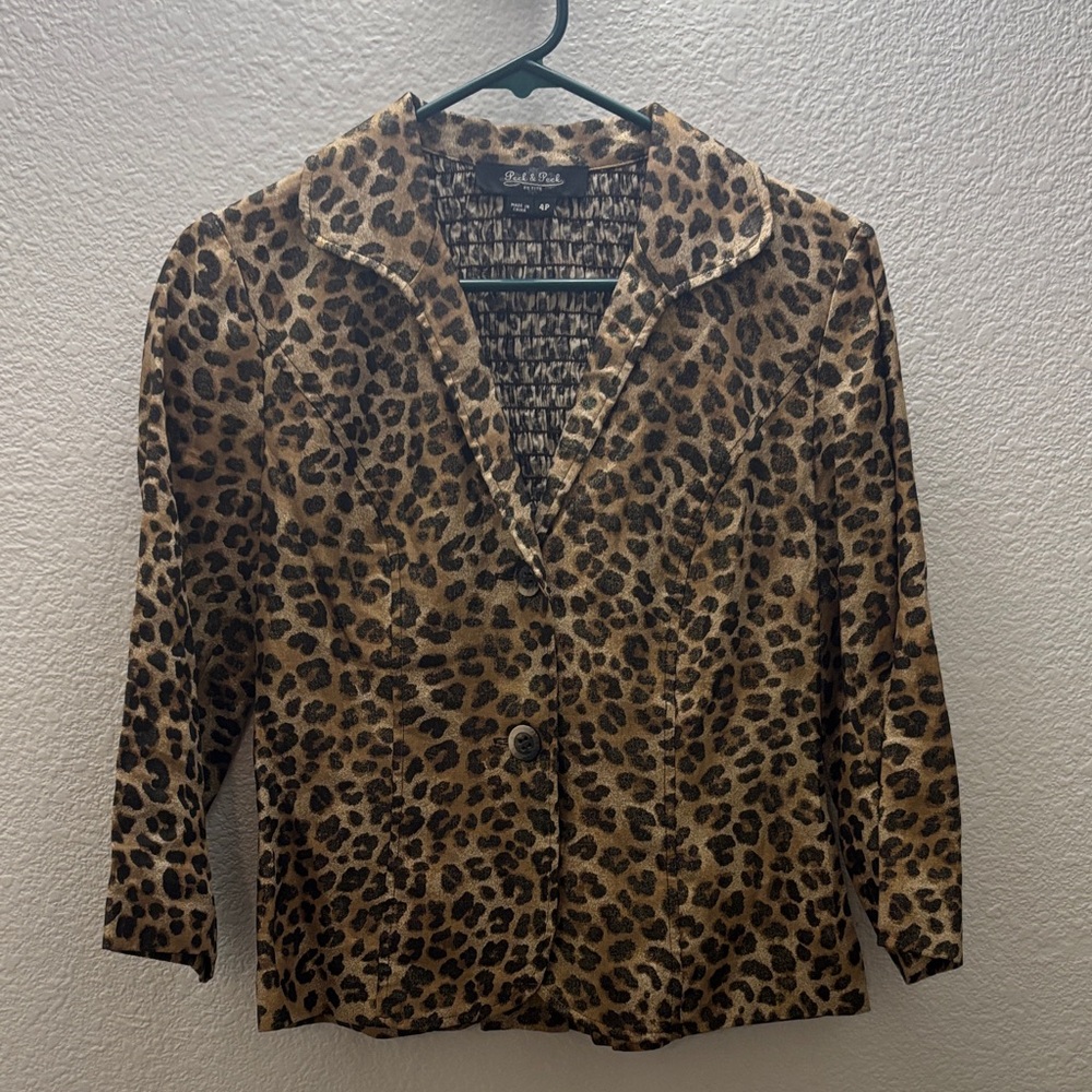 Leopard Vintage Peck & Peck Jacket